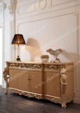 4 cubby Italian furniture wood Carved Giltwood curio cabinet