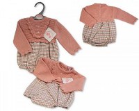 Barboteuse tricoté pour bébé fille