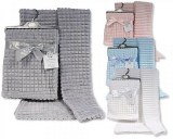 Jacquard couverture/enveloppe bébé - Carrés