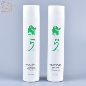 300ml 10 oz soft touch HDPE plastic bottle packaging for hair care products