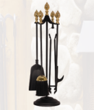 Iron Fireplace Tool Set