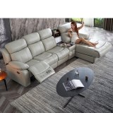 Canapé intelligent en cuir Capsule Home cinéma salon Simple canapé d'angle en forme de...