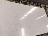 Carrara Marble Like Quartz with Veined Movement and Random Pattern