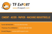Importation CIMENT - FER - PAPIER - MACHINE INDUSTRIELLE