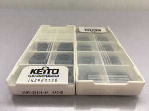 Carbide inserts CCMT120404-MF A4340