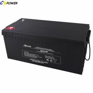 Fabricant 12V200AH profonde Cycle Gel Batterie pour Yémen