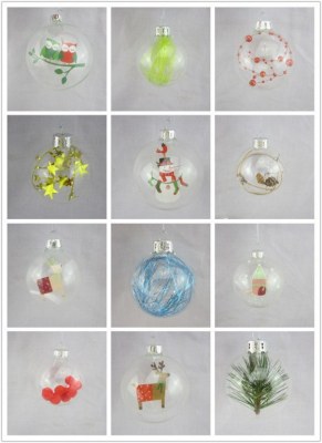 Christmas Glass Ball with Decoration Inside