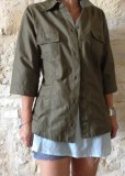 Chemises femmes, style militaire