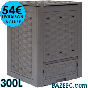 Composteur de jardin 300 L LIVRAISON GRATUITE