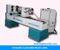 Computerized Wood Lathe for Deck Spindles and Stair Balusters Production