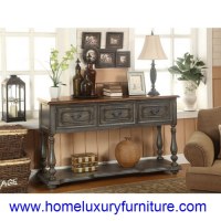 Tableau de console en bois de table de console de meubles de décorations de table de console 50688
