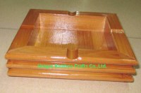 Eco-friendly bamboo cool ashtrays portable and durable