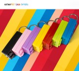 Colourful LED Lego Bricks Keychain:CQ-003