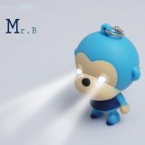 LED Mouth Monkey Sound Keychain:CQ-009
