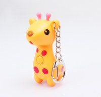 LED Giraffe Sound Keychain:CQ-040