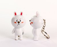 LED Bunny Cony Sound Keychain:CQ-042