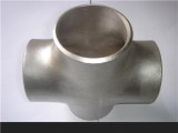 Butt weld four way tee pipe fitting straight cross