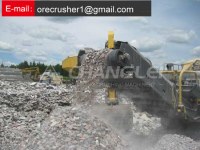 Roller crusher for crushing stone in cement plant