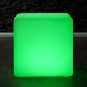 Color changing 3D led cube seat