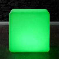 Color changing 3D led cube seat