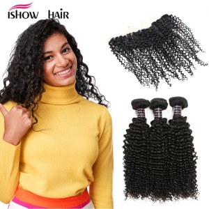 Malaysian Curly Hair Unprocessed Virgin Human Hair 3 Bundles Natural Color