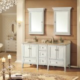 Custom Solid Wood Modern Style Bathroom Cabinets
