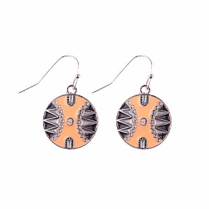 Retro Style Pure And Fresh Colorful Ethnic All-Match Alloy Cute Earrings