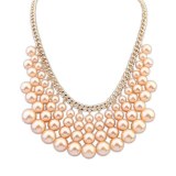 Big Choker Pearl Necklace Latest Design Chain Flower Pearl Necklace