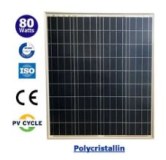 Panneau Solaire Photovoltaïque - 80 Watts - 12 Volts - Polycristallin - 905 x 668 x 35 mm