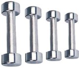 Ordinary chromed dumbbell