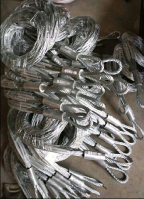 Stainless steel single eye cable sock