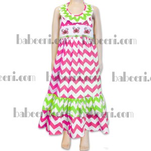 Ady bug hand smocked girl dress - DR 1536