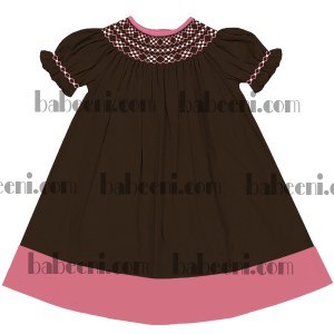 Girl smocked dress - DR 1555