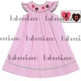 X0 hearts smocked bishop dress - DR 1571