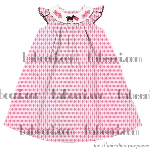Dog with love letters bishop dress - DR 1573