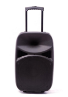 18 inch super bass portable speaker powered stage trolley professional amplifier speaker with mic
