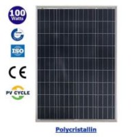 Panneau Solaire Photovoltaïque - 100 Watts - 12 Volts - Polycristallin - 945 x 670 x 30 mm