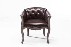 Coffee Shop Leather Single Sofa