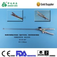 Medical Needle Holder With Screw Handle Reusable Autoalavable