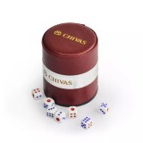 Custom Printed Metal Light up Gaming Dice Set Professional Plastic Leather Dice Cup