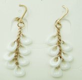 Ceramic and stainless steel earring