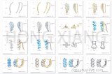 Hot selling earrings, 925 Sterling Silver jewelry