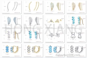 Hot selling earrings, 925 Sterling Silver jewelry