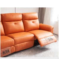 Nouveau canapé de fonction en cuir Capsule spatiale salon minimaliste moderne canapé de...
