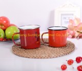 Customized logo printed enamel mug