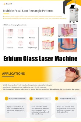 Erbium glass fractional laser machine for skin resurfacing