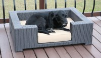 Lovely rattan made dog house