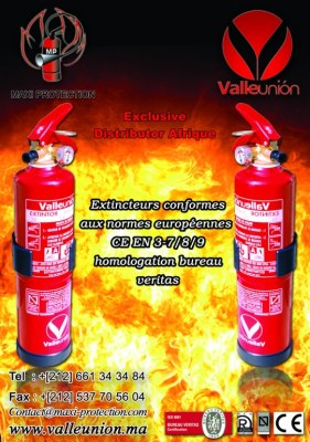 Extincteurs d'incendie_extincteur valleunion maroc