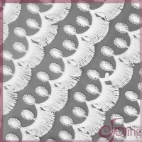 Tassel fringe style embroidery mesh fabric