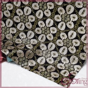 Yellow bonded lace fabric,tricot lace sparkle fabric for dress